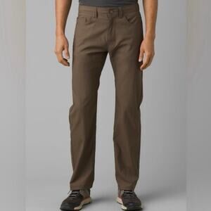 Prana Men’s Brown Slim Fit Brion Outdoor Pants, Size 38Wx32L